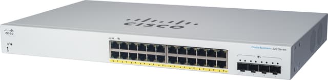 Cisco CBS220 24G 4SFP PoE 195W Smart Switch (CBS220-24P- -EU)