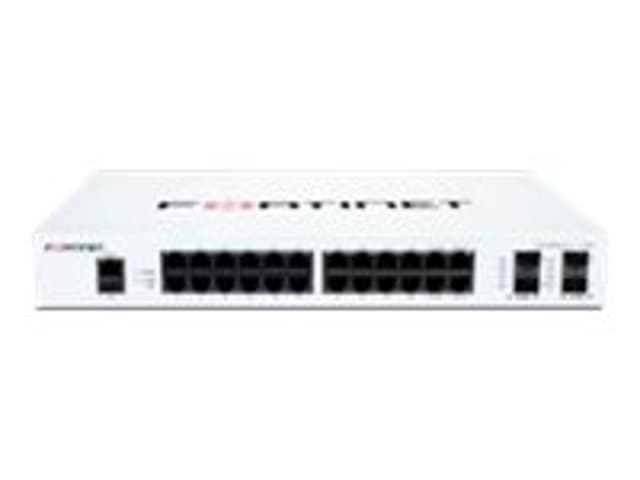 Fortinet FS-124F nätverksswitchar hanterad L2 Gigabit Ethernet (10/100/1000) 1U Vit (FS124F)