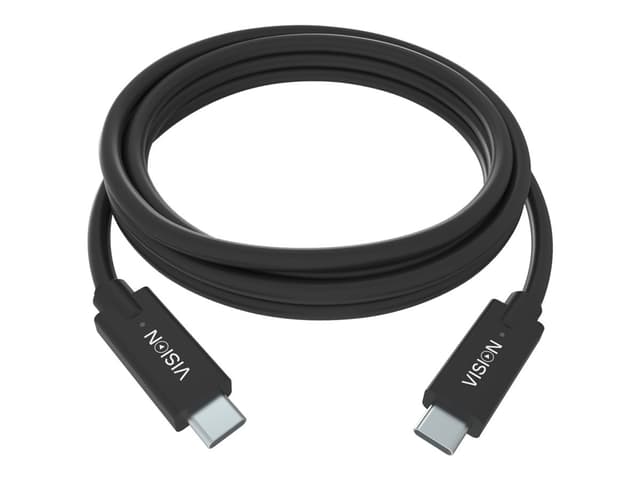 Vision TC 2MUSBC/BL USB-kablar 2 m USB 3.2 Gen 1 (3.1 Gen 1) USB C Svart 2m USB-C USB-C Svart (TC 2MUSBC/BL)