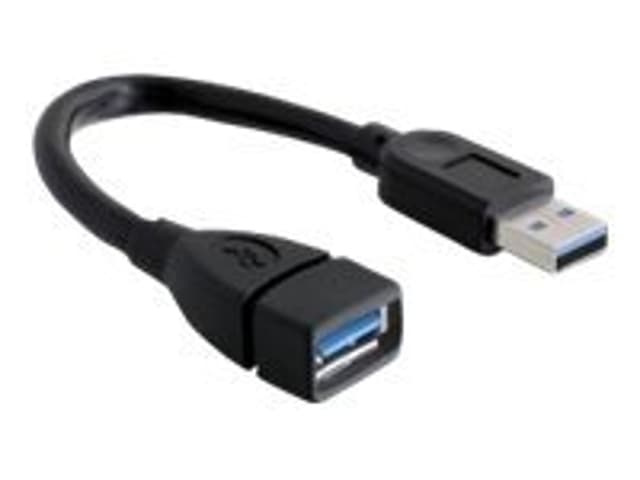 Delock 82776 USB-kablar 0,15 m Svart 0.15m Svart (82776)