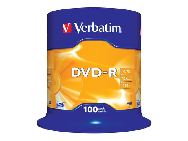 Verbatim DVD-R x 100 DVD-R 4.7GB 100pc(s) (43549)