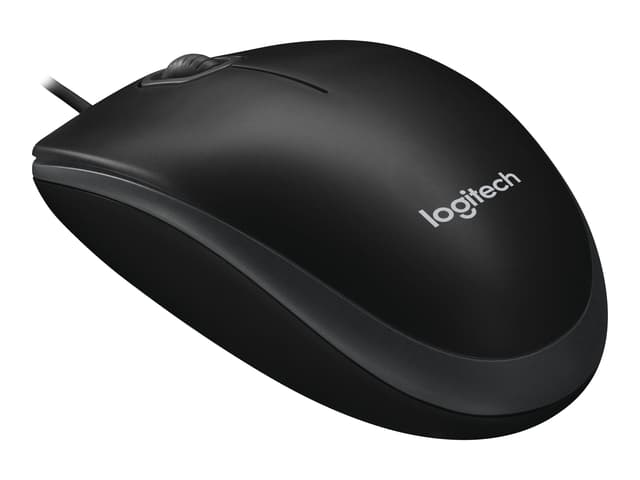Logitech B100 USB-A Muis Zwart