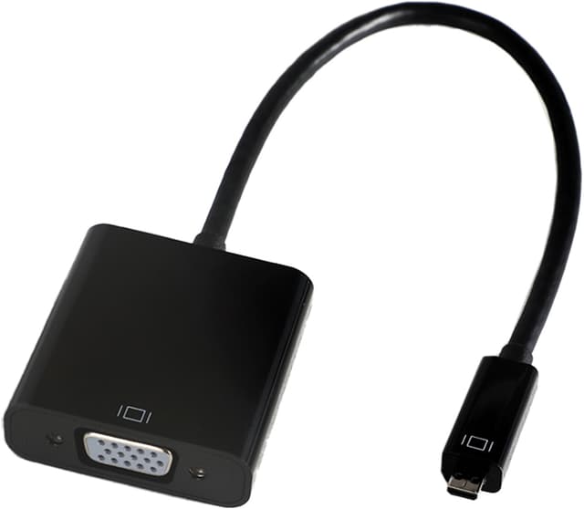 Prokord Videoadapter Micro HDMI VGA, 3,5mm Svart (HD-V-B)