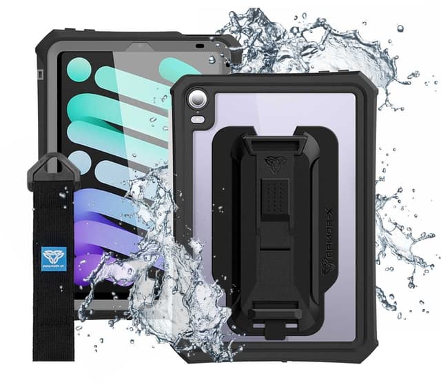Armor-X Vattentätt Fodral iPad Mini 8.3" 6th gen, iPad Mini 8.3" 7th gen Svart