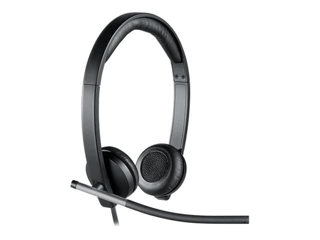H650e Stereo USB-A Silver, Svart (981-000519)