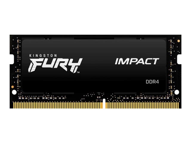 Kingston Technology FURY Impact RAM-minnen 16 GB 1 x 16 GB DDR4 3200 MT/s 260-pin SO-DIMM 16GB 1600, 3200MHz DDR4 260-pin SO-DIMM (KF432S20IB/16)