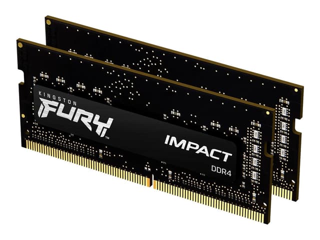 Kingston Technology FURY 32GB 3200MT/s DDR4 CL20 SODIMM (Kit of 2) Impact 32GB 1600, 3200MHz DDR4 260-pin SO-DIMM