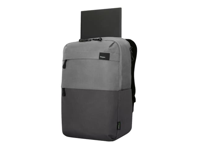 Targus Sagano 39,6 cm (15.6") Ryggsäck Svart, Grå 15.6" Polyetentereftalat (PET) Grå, Svart (TBB634GL)