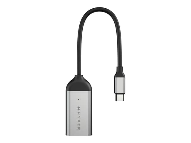 Hyper HD-H8K HDMI Rostfritt stål USB-C HDMI Rostfritt stål (HD-H8K-GL)