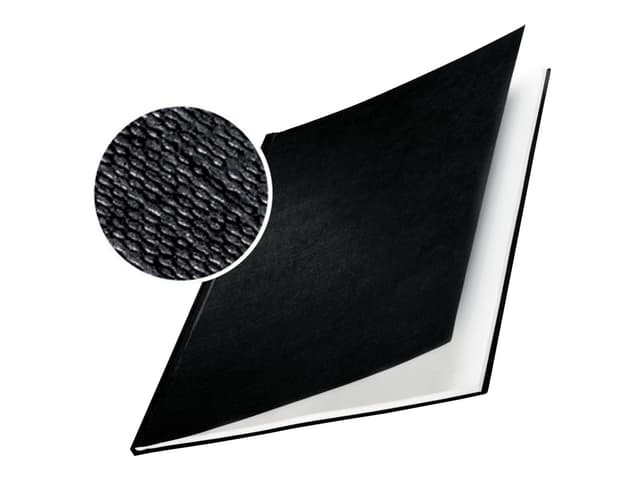 Leitz ImpressBIND Omslag Hård Linnestruktur Svart A4 17.5mm 10st (73940095)