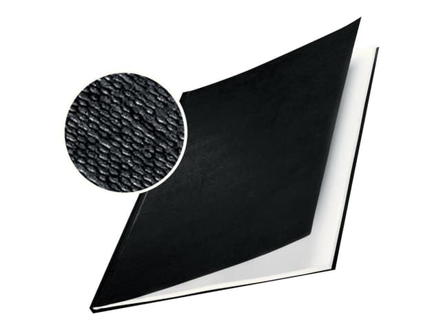 Leitz ImpressBIND Omslag Hård Linnestruktur Svart A4 21mm 10st (73950095)