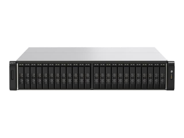 QNAP TS-h2490FU NAS Rack (2U) EPYC 7302P 256 GB DDR4 0 TB QuTS hero Svart, Grå (TS-H2490FU-7302P- )