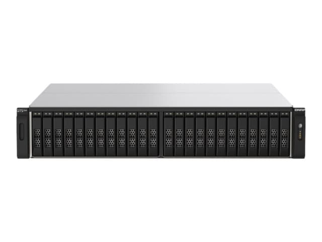QNAP TS-h2490FU NAS Rack (2U) EPYC 7232P 64 GB DDR4 0 TB QuTS hero Svart, Grå (TS-H2490FU-7232P- )
