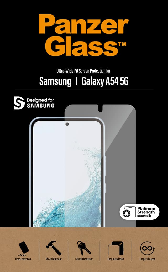 Panzerglass Ultra-Wide Fit skärmskydd Samsung Galaxy A54 (7328)