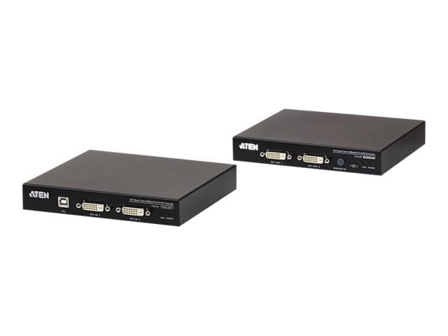 Aten USB DVI Dual View HDBaseT™ 2.0 KVM-extender (1920 x 1200 @100 m) (CE624-AT-G)