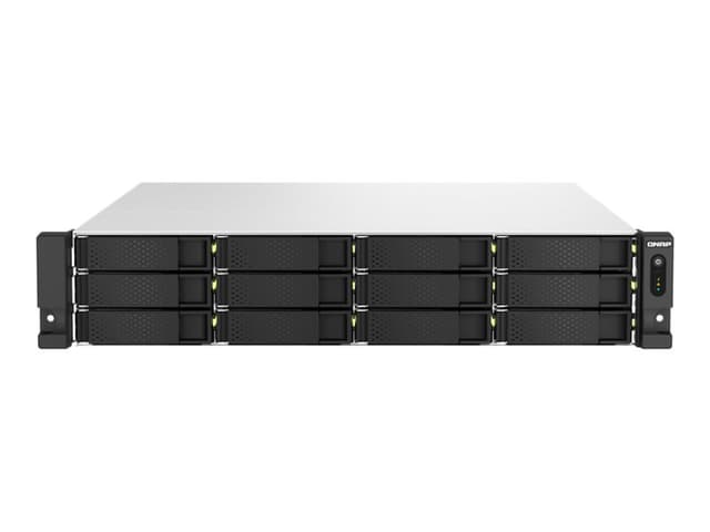 QNAP TS-h1887XU-RP NAS Rack (2U) Intel Xeon E E-2334 16 GB DDR4 0 TB QuTS hero Svart, Vit (TS-H1887XU-RP-E2334- )