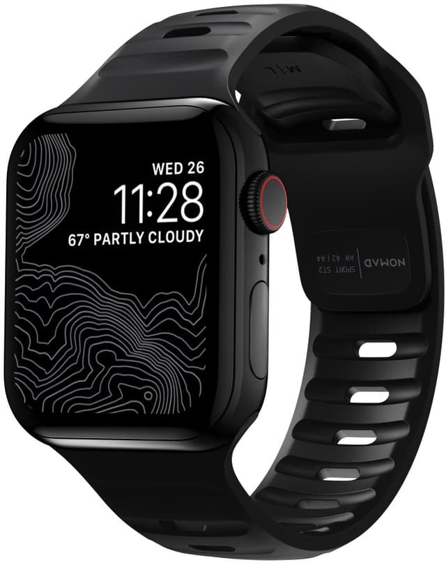 Nomad Apple Watch Sport Band 45mm/44mm/42mm Black (NM1AM10000)
