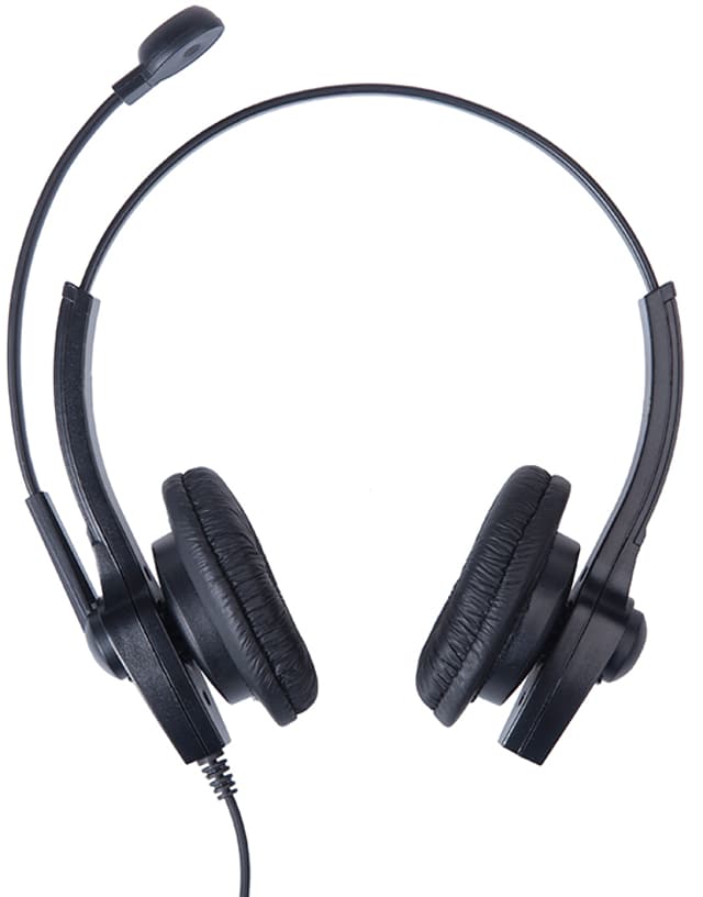 Voxicon UC610 Duo Noise Cancelling Stereo USB-A Sort