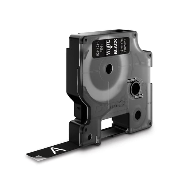 Dymo Tape D1 12mm Vit/Svart (S0720610)
