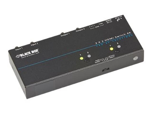 Black Box 4K HDMI Matrix Switch 2 x 2 (VSW-HDMI2X2-4K)