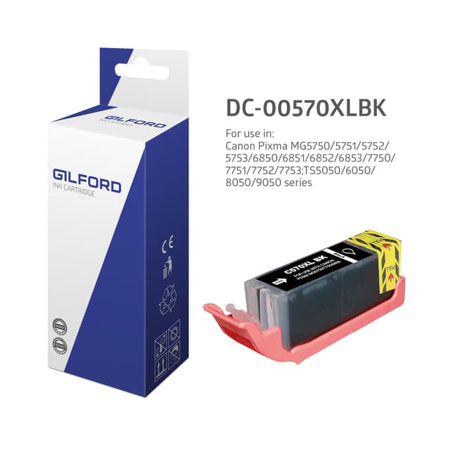 Gilford Bläck Svart Pgi-570Pgbk Xl 23.5ml - 0318C001 (DC-00570XLBK)