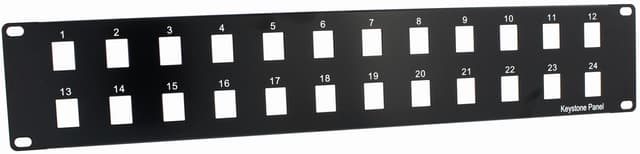 Direktronik Patchpanel Svart 1U (104-3874)