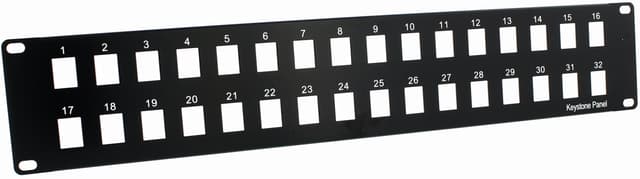 Direktronik Patchpanel Svart 1U (104-3861)