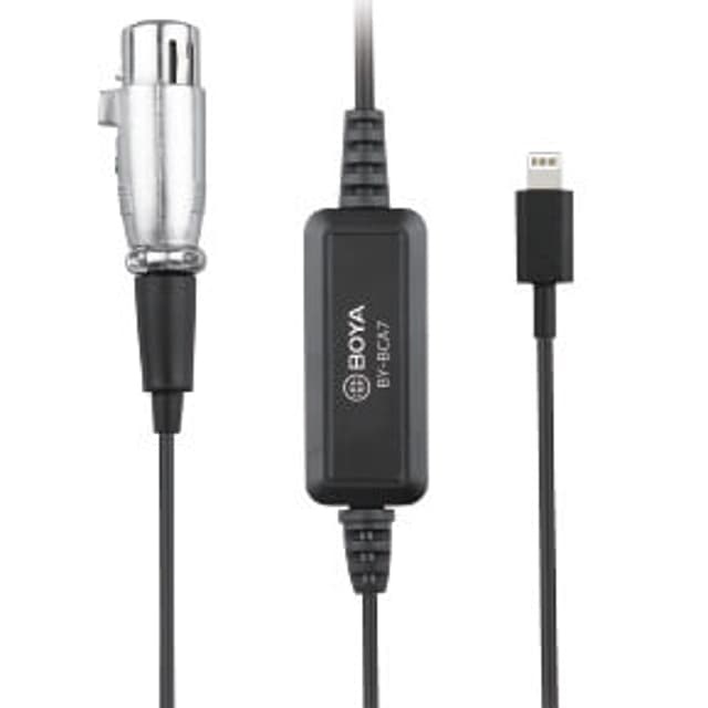 Boya XLR (Female) To Lightning (Male) Adapter (BY-BCA7)