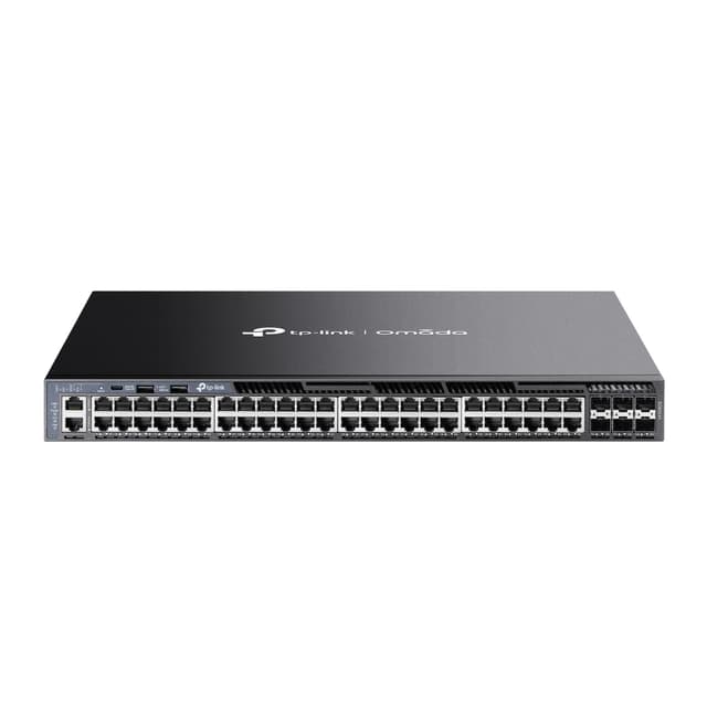 TP-Link Omada SG6654X nätverksswitchar hanterad L3 Gigabit Ethernet (10/100/1000) 1U Svart (SG6654X)