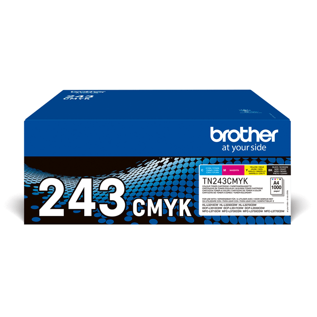 Brother Toner Rainbow Kit TN-243CMYK 1K (BK/C/M/Y) (TN243CMYK)