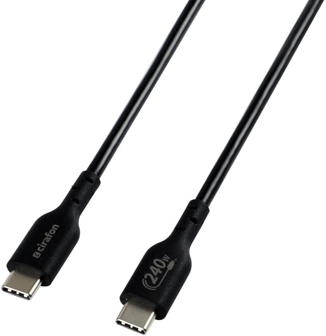 Cirafon Sync/Charge Cable 240W 2m Svart