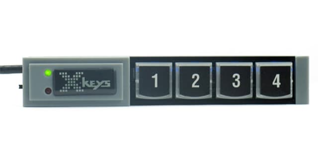 Direktronik XKeys Xk4 USB Stick Keys With 4 Programmable Keys (125-8081)