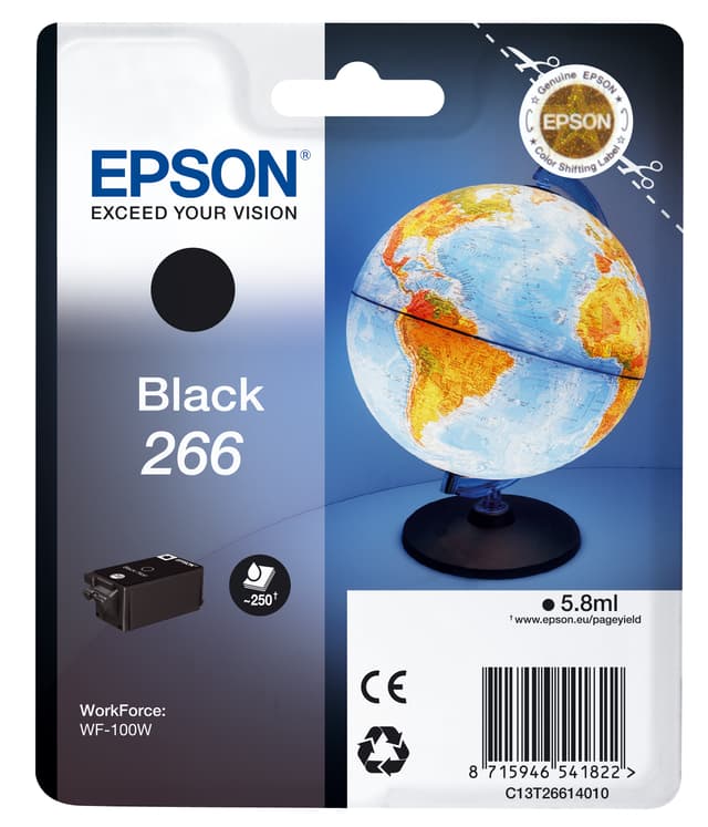 Epson Blæk Sort 266 - WF-100W 