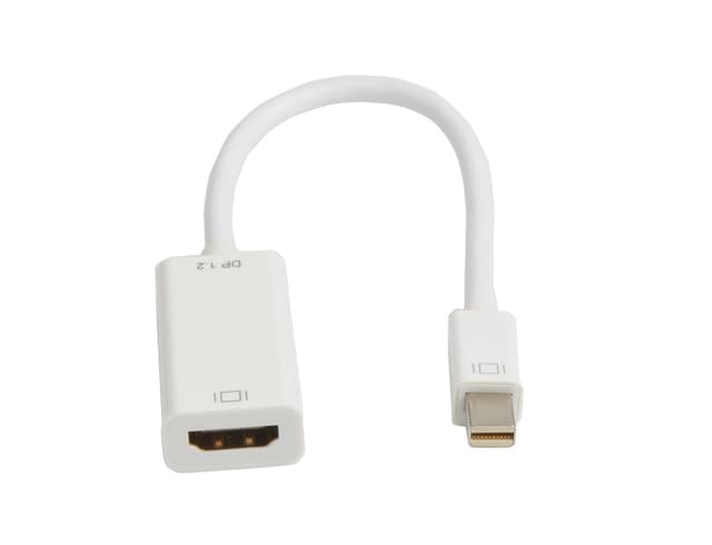 Prokord HDMI-adapter 0.2m Mini DisplayPort HDMI Vit (MP-H02)
