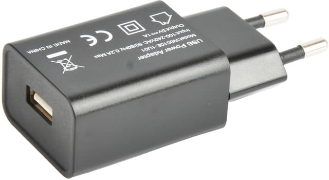 Cirafon Laddare 1xUSB 1A Svart (W0510E-1U01)