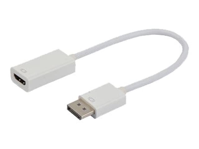 Prokord HDMI-adapter 0.2m DisplayPort HDMI Vit (DP-H-W)