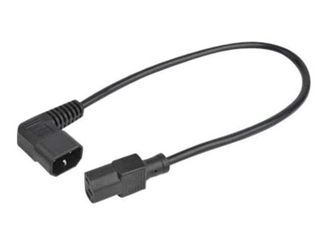 Prokord Förlängningskabel för ström 0.5m C14 C13 Svart (DPC-0001)