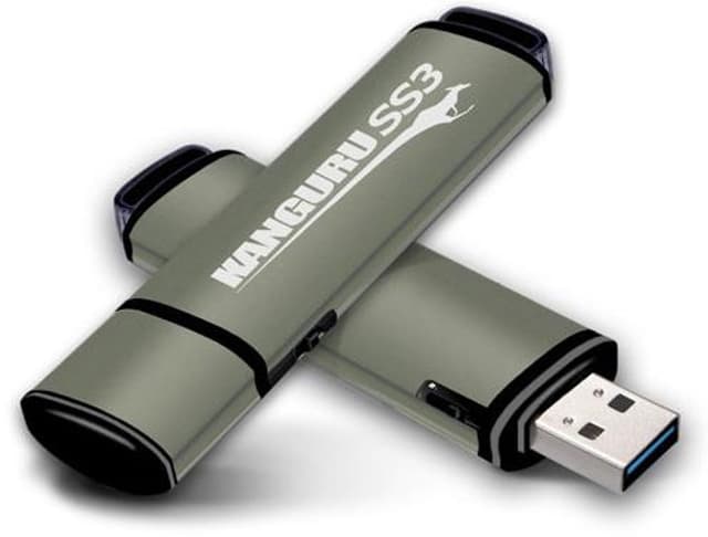 Kanguru Ss3 128GB USB 3.0 128GB USB-A Gjuten aluminium (KF3WP- )