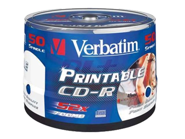 Verbatim CD-R Print Ink CD-R 700MB 50pc(s) (43438)