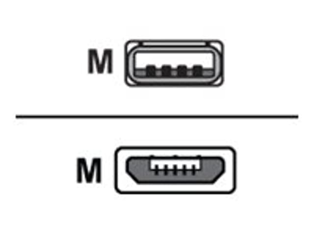 Zebra USB-kabel 1.8m Micro USB-B USB-A Svart (P1063406-045)
