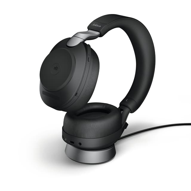 Jabra Evolve2 85 incl Charging Stand Stereo USB-A Microsoft Teams Svart
