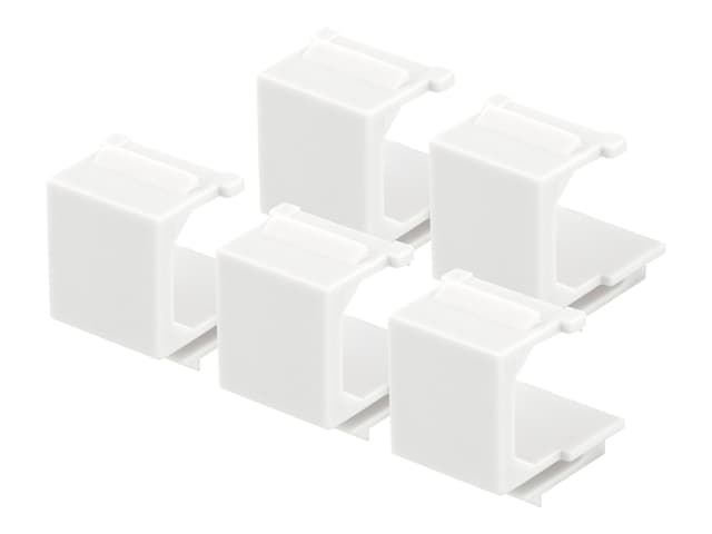 Deltaco Keystone blindplugg Vit 5-pack (VR-229)