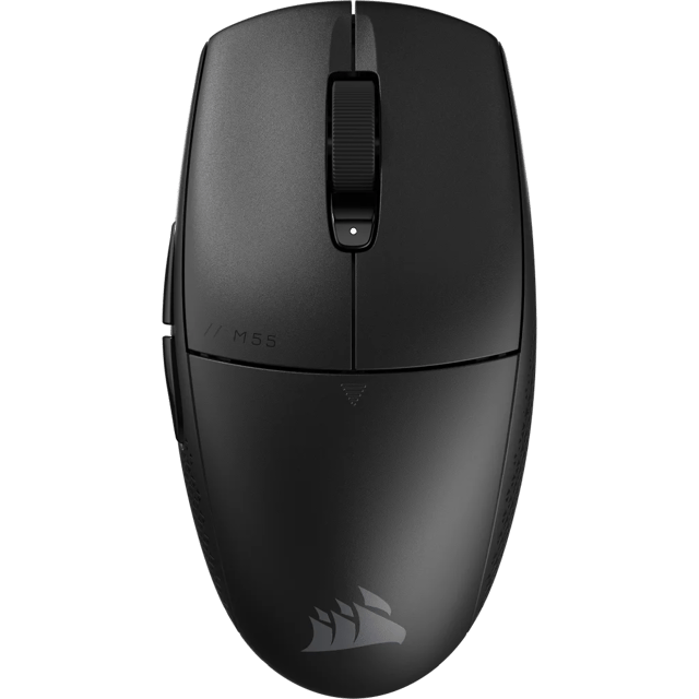 Corsair M55 Gaming RF Wireless + Bluetooth + USB-A Mus Svart (CH-931F000-WW)