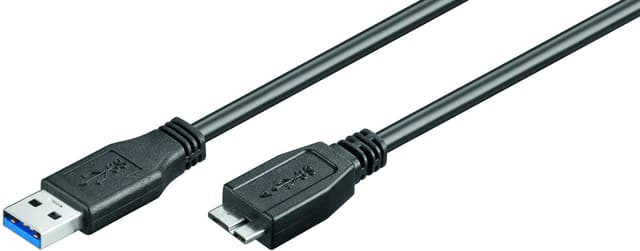 Microconnect USB-Kabel 1m USB-A Micro USB-B Svart (USB3.0AB1MICRO)