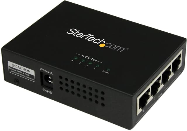 Startech Gigabit-midspan med 4 portar (POEINJ4G)