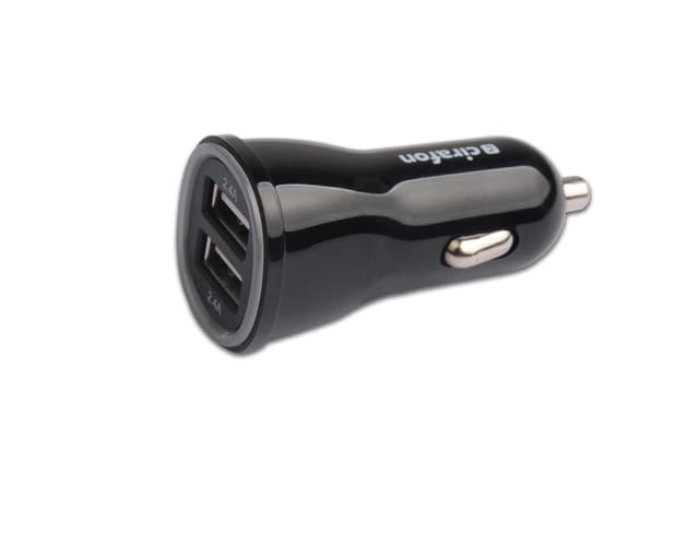 Cirafon USB-billaddare med dubbla USB-portar 2xUSB 4.8A Svart (C0548-2U04)