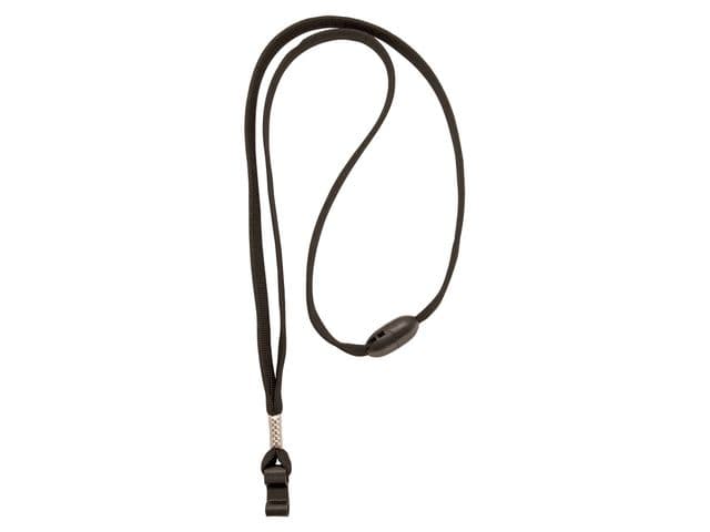 Cardkeep Lanyard Svart 9mm Med Säkerhetsknäppe Och Sportfäste 100st (43111-5163F)