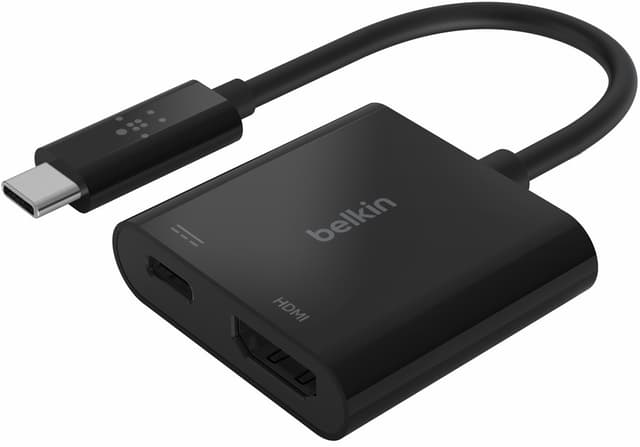 Belkin USB-C to HDMI + Charge Adapter USB-C 3.2 Gen 1 (3.1 Gen 1) (AVC002BTBK)