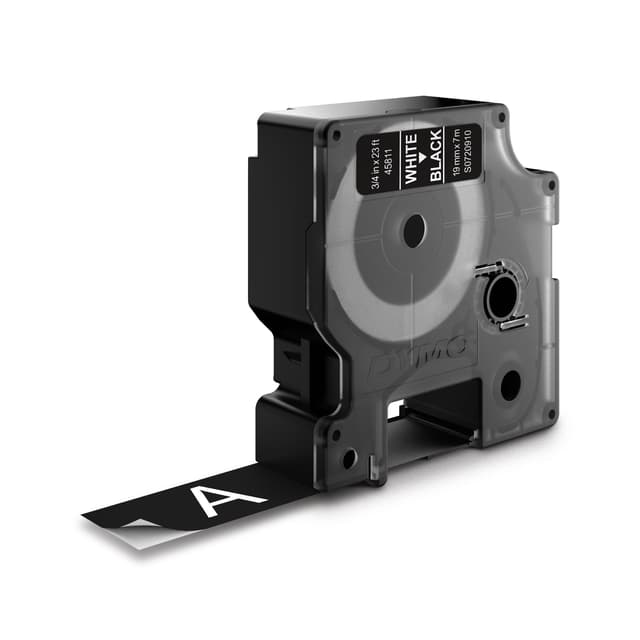 Dymo Tape D1 19mm Vit/Svart (S0720910)