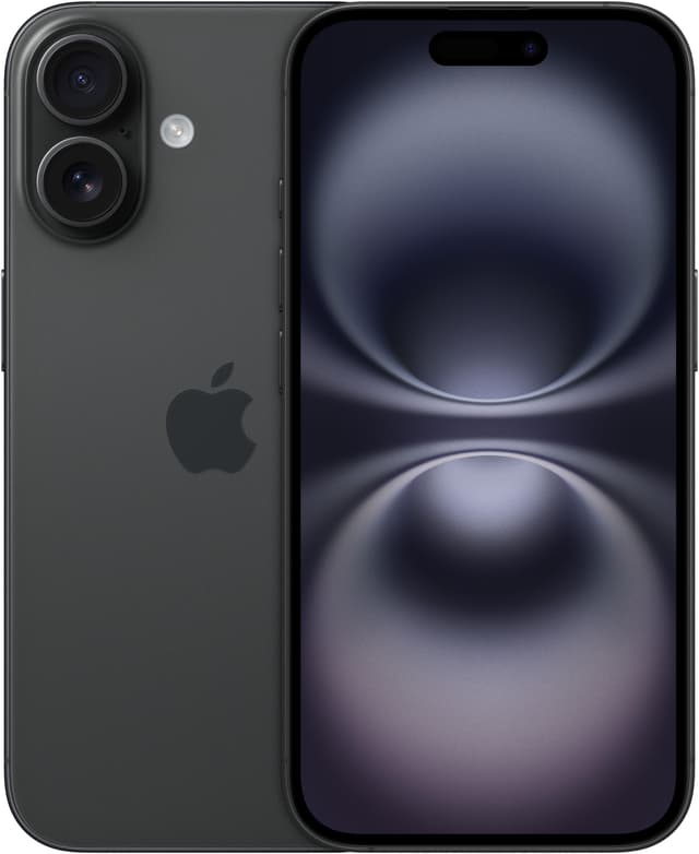 Apple iPhone 16 128GB Noir, Svart